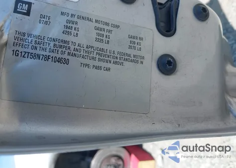 2008 Chevrolet Malibu Classic Lt из США, поврежденный, VIN 1G1ZT58N78F104630